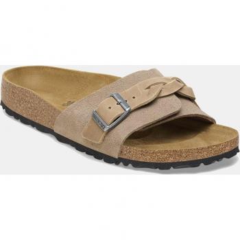 Sandalias planas Oita de mujer en ante con detalle trenzado y suela ergonómica
