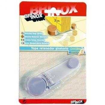 BRINOX Tope retenedor Giratorio, Cromado Mate, 3.2x10.2x2.2 cm