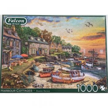 Puzzle 1000 piezas Falcon De Luxe Harbour Cottages