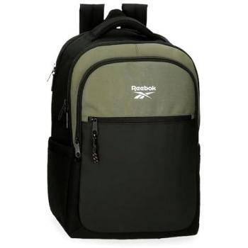 Mochila Portaordenador Reebok Hamilton Caqui 44 cm con Dos Compartimentos y Capacidad de 20,46L