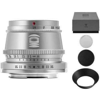 TTArtisan 35mm f/1.4 APS-C Lens - Fujifilm X Mount - Silver
