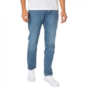 Men's Diesel Larkee Beex Straight Tapered Stretch Jeans - Blue - Size: 32 waist / 32 leg