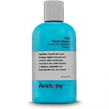 Anthony Algae Facial Cleanser - Contains Algae, Aloe Vera, Azulene, Lavender and Rose Hip Oil - Cleanses and Refreshes, Moisturizes and Hydrates, Calms and Soothes Your Skin. - 237ml