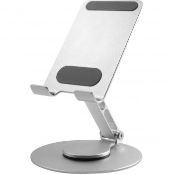 Soporte giratorio para teléfono Vision plata