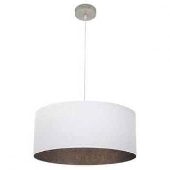 Lámpara Colgante Tatiana 1xE27 Niquel/Blanco-Óxido 50x50 cm