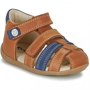 Sandalias de Niño KICKERS 927262-10 BIPOD CUIR COW A 116 CAMEL BLEU - Kickers Sandalias BIPOD para niño