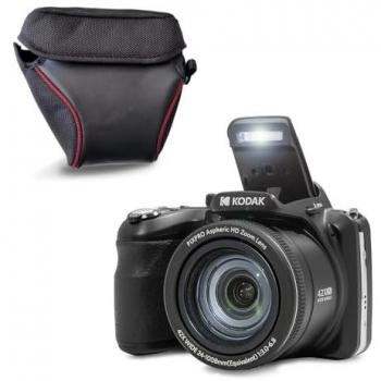 Cámara Digital Kodak Pixpro AZ425 20 MP con Zoom Óptico 42x, Estabilizador, Video Full HD 1080p, Gran Angular 24 mm y Pantalla LCD de 3 - Negra