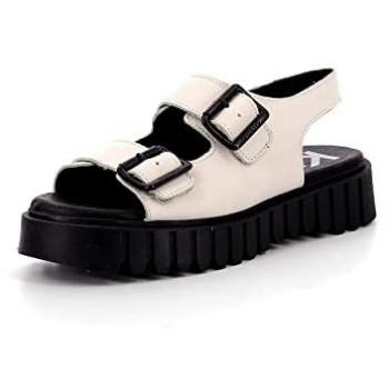 KICKERS Women's and Girls' Kick Falk Soft Cow Leather Sandals, White