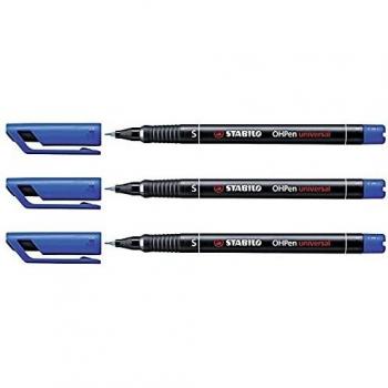Stabilo 949344 - Rotulador permanente, 1 mm, color azul
