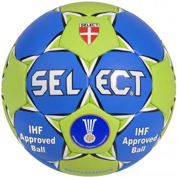 SELECT Scorpio SE3803 - Balón de Balonmano, Color Rojo/Azul/Blanco Azul Azul, Verde Talla:3