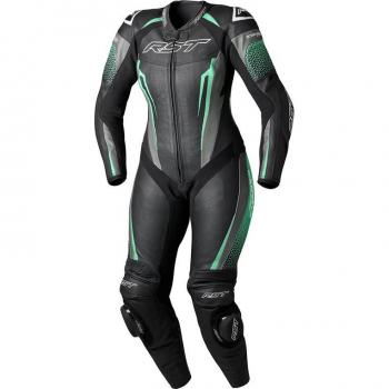 Mono de Cuero para Mujer RST TracTech Evo 5 Negro-Aqua-Gris