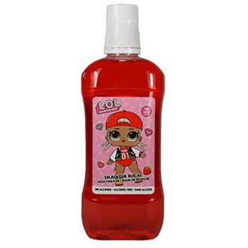 Enjuague Bucal Infantil Lorenay LOL Surprise! Sabor Fresa sin Alcohol 500 ml