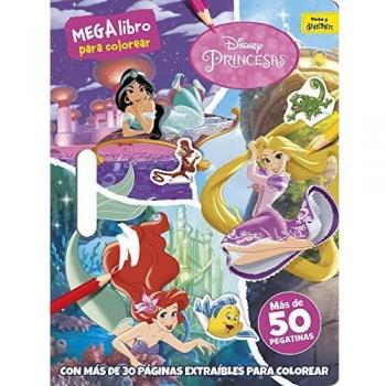 Princesas. Megalibro para colorear 2: Con pegatinas