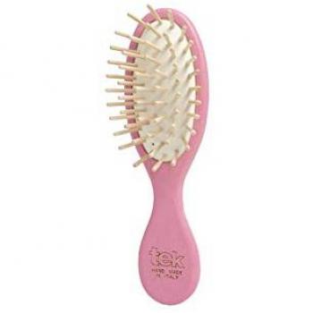Small Oval Pink Hairbrush - TEK Natural