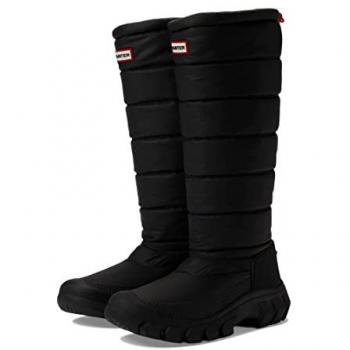 Hunter Women's Intrepid Tall Black Synthetic Snow Boots - Size UK 7 (EU 40/41, US 9)