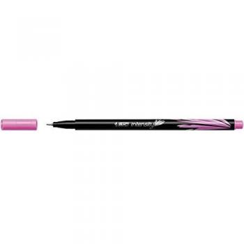 BIC – Lote de 5 bolígrafos de punta fina de punta fina de 0,4 mm, color rosa