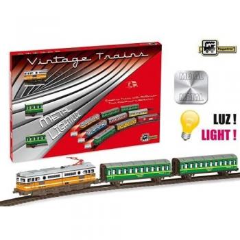 PEQUETREN Pequetren201 Classic Passengers - Tren metálico con luz
