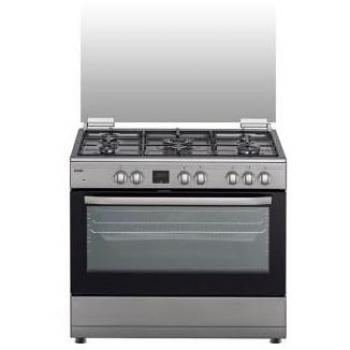 SVAN SKMW5900X Cocina Mixta 5 Fuegos Inoxidable con Horno Eléctrico y Kit de Conversión a Gas Ciudad