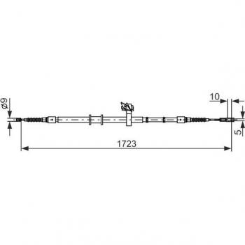 Cable de freno de mano BOSCH 1 987 482 269