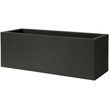 EURO3PLAST 2548 87 Caja para Flores y Plantas, Negro, 100 x 40 x 40 cm