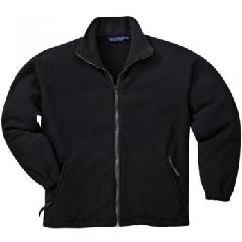 Chaqueta de Pile Aran Negra para Hombre - Talla S