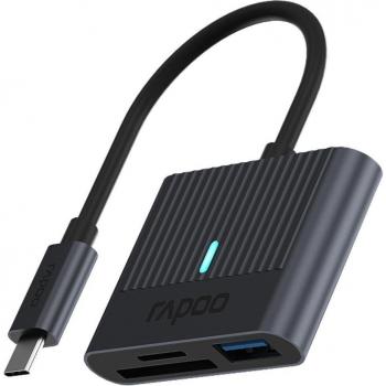Rapoo UCR-3001 Lector de Tarjeta USB-C Negro