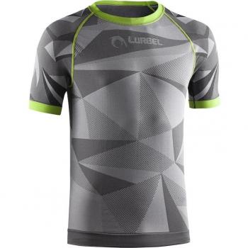 Camiseta de running para hombre Lurbel Samba manga corta color gris talla G