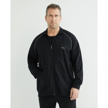 Sudadera Boss Hombre Tallas Grandes con Cremallera 50515360 Negro