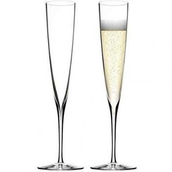 Waterford Elegance 40001104 Trumpet Flute Pair 160ml, Crystal, 160 milliliters
