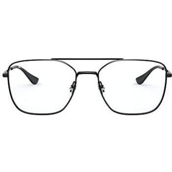 Gafas de Vista Ray-Ban RX6450 2509 para Hombre, Lentes Recetadas, Montura Metálica Negra, Cuadrada, 54mm