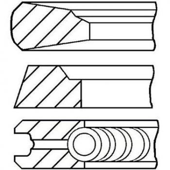 Juego de aros de pistón GOETZE ENGINE 08-143600-00