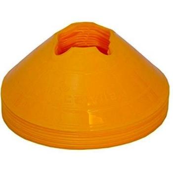 Cawila vinex conos de señalización, conjunto de 10, de color amarillo, 6 cm, 00500137
