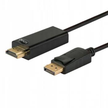 Cable de vídeo DisplayPort a HDMI Savio CL-56 de 1,5 metros