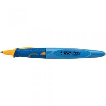BIC-Lote de 6 bolígrafos retráctil KIDS BEGINNER Twist Pte Ø1mm tinta azul, color azul