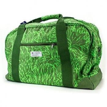 adidas Originals Holdall Bag Travel Bag Sports Bag Large Palm Trees Green Green Size: One Size