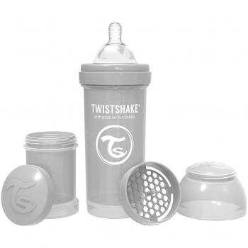 Twistshake Anti-Colic Baby Bottle 260ml Pastel Grey