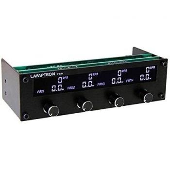 Lamptron FC6 - Panel de control digital para ventiladores de ordenador, negro