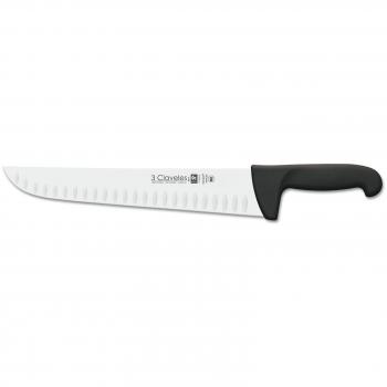 Cuchillo Carnicero Alveolado 30 cm - 3 Claveles Proflex