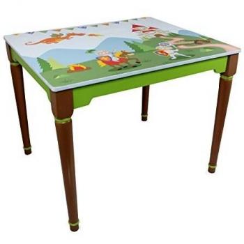Mesa de madera para niños Knights & Dragons Fantasy Fields (sin sillas) - Verde