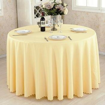 Espesado hotel mesa redonda mantel rectángulo cuadrado redondo amarillo