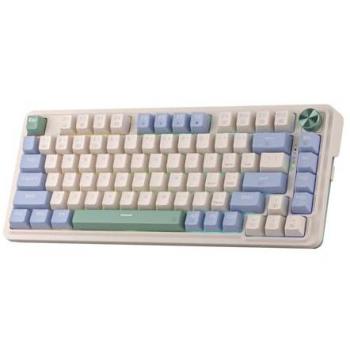 Redragon K673 PRO 75% Wireless Gasket RGB Compact Mechanical Gaming Keyboard with Hot-Swap, 3 Modes, 81 Keys, and Dedicated Knob Control