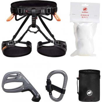 Mammut - Pack de escalada OPHIR 4 SLIDE Mammut con arnés Mammut Ophir 4 Slide y kit de escalada negro - XS-M