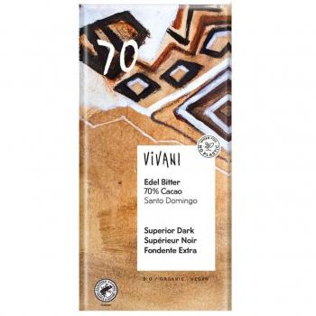 Chocolate Negro Superior 70% Santo Domingo Bio 100g Vivani