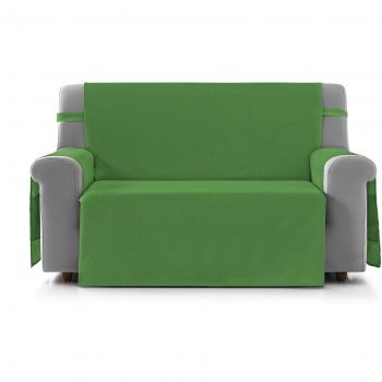 Eiffel Textile Marsella Cubre Sofá Algodón Verde 190 x 195 x 2 cm 4 Plazas