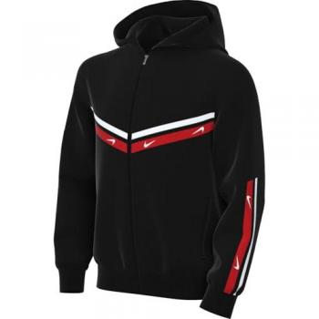 Sudadera con capucha y cremallera completa Nike Sportswear Club+ para niños, color negro, unisex