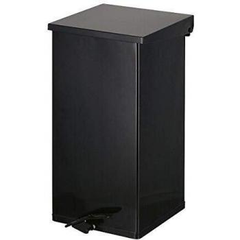 Colector de Residuos con Pedal 110L, Dimensiones 390x800x390 mm, Color Negro