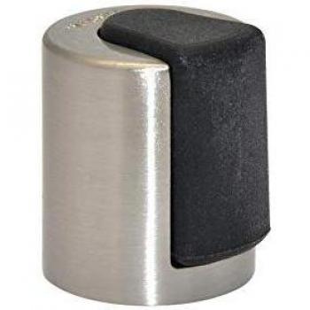 WAGNER Tope para la Puerta SCREW, Tope de Puerta para el Suelo – Ø 25 x 30 mm, Metal, Goma Termoplástica, Negro, para Atornillar – 15514711