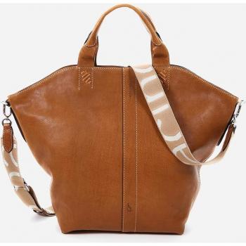 Abbacino Bolso de mano tipo shopper Summer Song en piel cognac