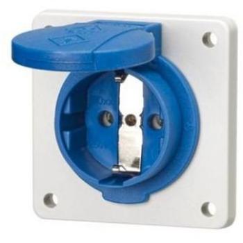 Mennekes 16A Schuko Surface Mount Socket Outlet IP54 230V Blue 11011F