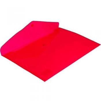 Grafoplás 04871654 － Sobre plástico birllante － 12 unidades tamaño folio color rosa fluor